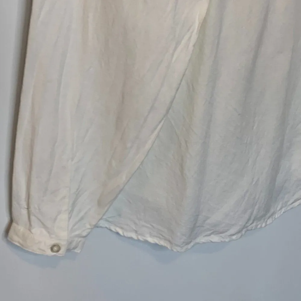 La Habana Miami Linen Long Sleeve Top Size M - Image 8