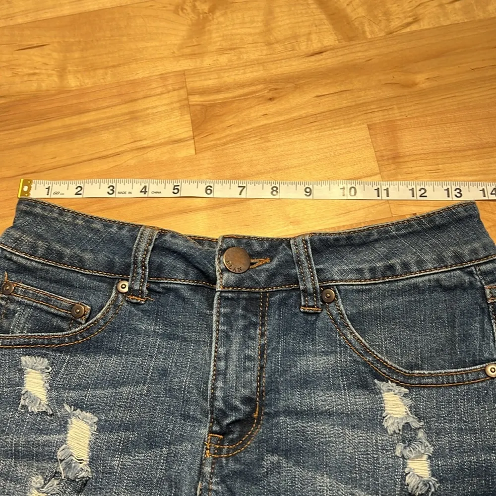 Elan Cutoff Distressed Jean Shorts - Image 8