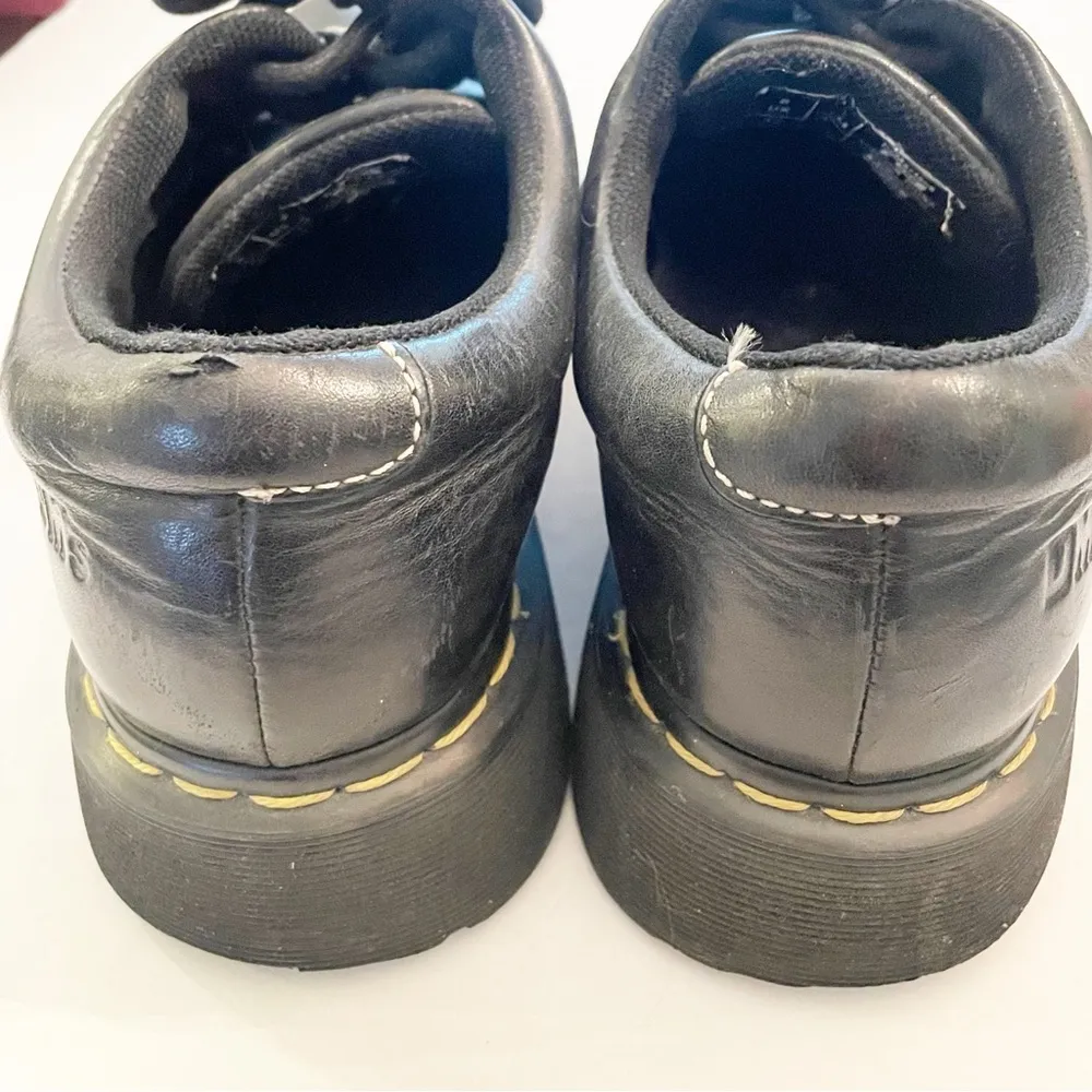 Dr. Martens Womens Size 10 US 4-Eyelet Oxford Black Leather Model 8C48 - Image 5