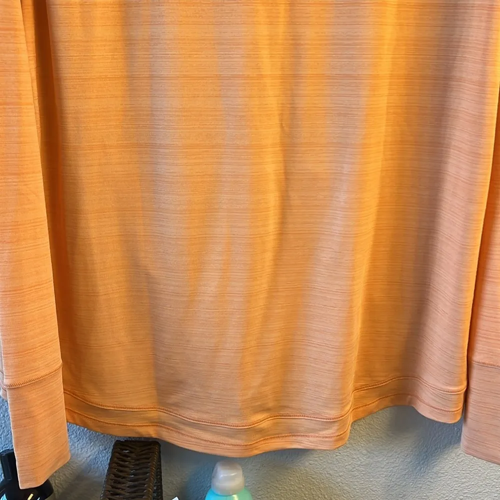 Athleta Women's Pacifica Illume UPF Relaxed Full Zip Sz L in Coral/Light Orange - Image 5