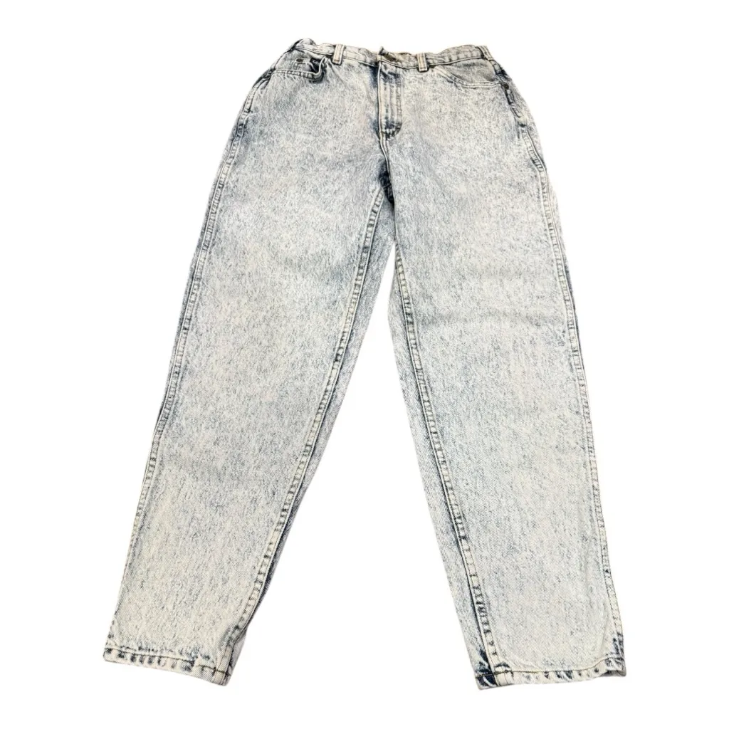 Vintage Lee High Waisted Acid Wash Mom Jeans Size 10 Medium USA Denim - Image 2