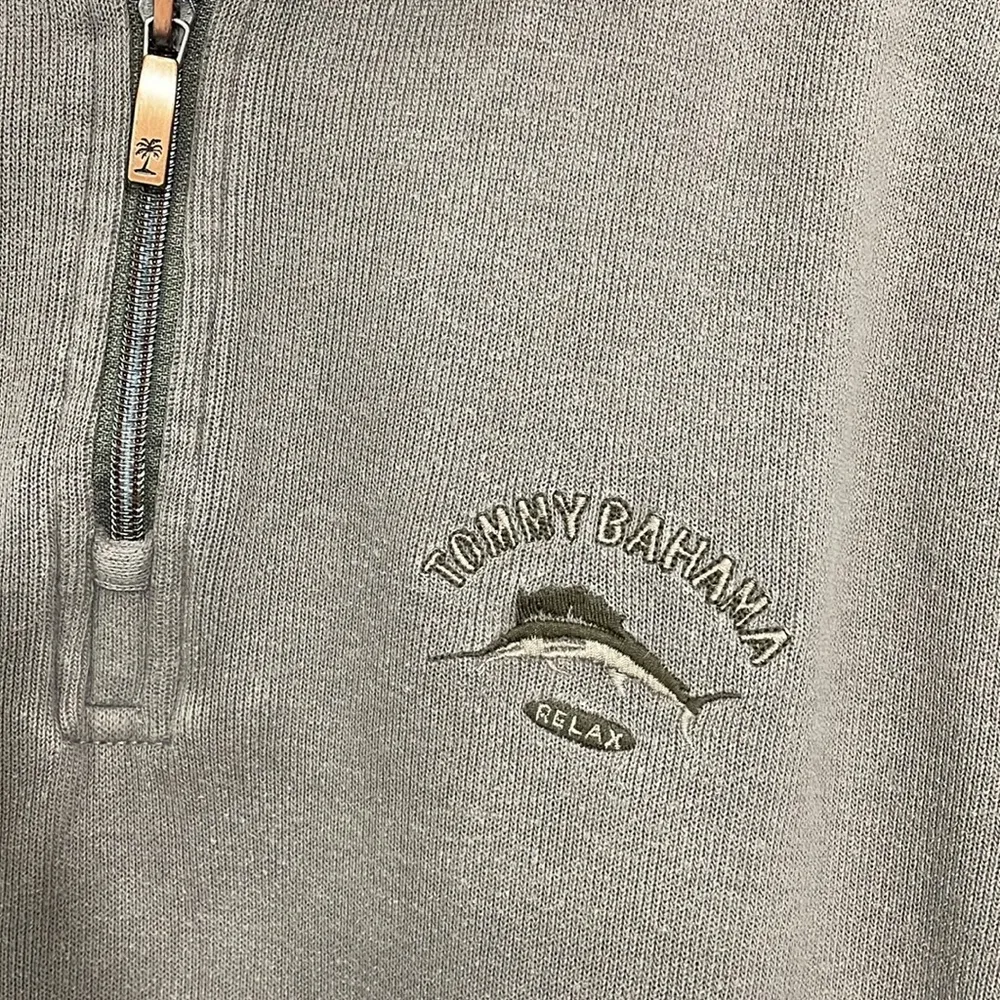 Tommy Bahama 1/4 zip Pullover Sweater - Image 2