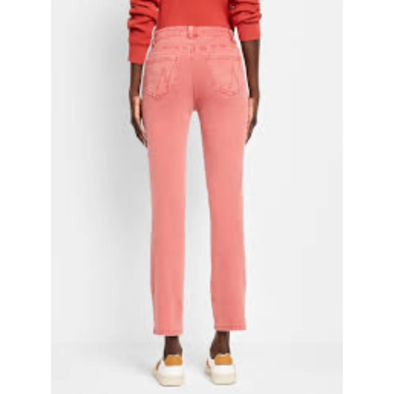 NIC+ZOE‎ Denim TLC Mid Rise Straight Jeans Tandoori Coral Size 33 - Image 2