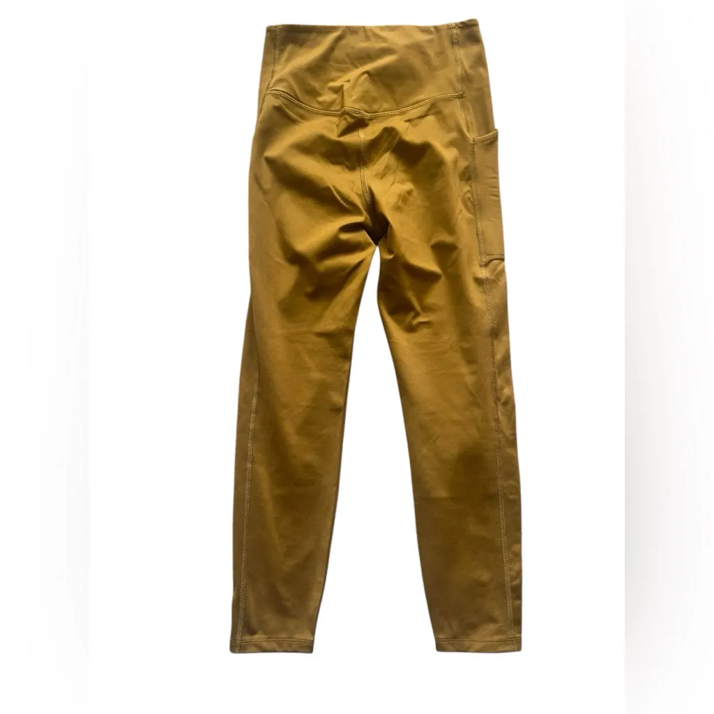 Girlfriend Collective Compressive High Waisted Pocket Leggings in Bronze | Small - Image 2