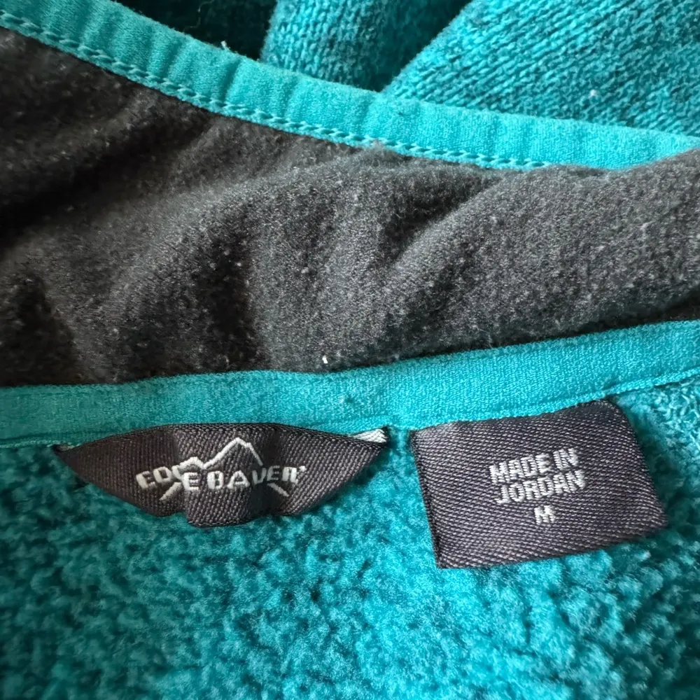 Eddie Bauer Green Quarter Zip Sweater Sweatshirt - Image 2