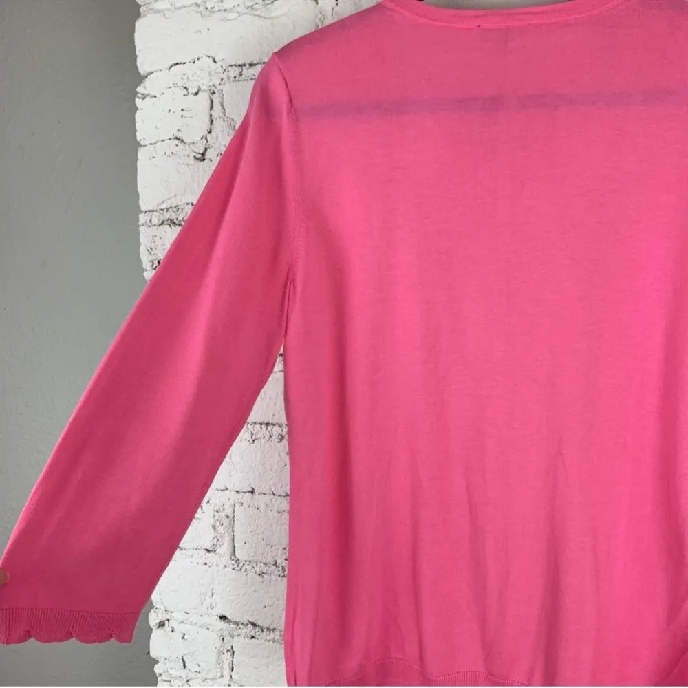 Talbots CHARMING CARDIGAN - SCALLOPED EDGE size M - Image 10