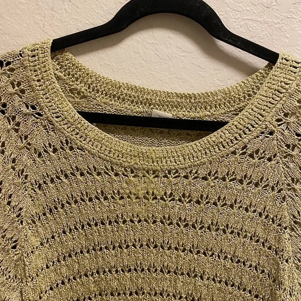 Sigrid Olsen Sport Vintage Knit Silk Blend Pullover Sweater Size L - Image 6