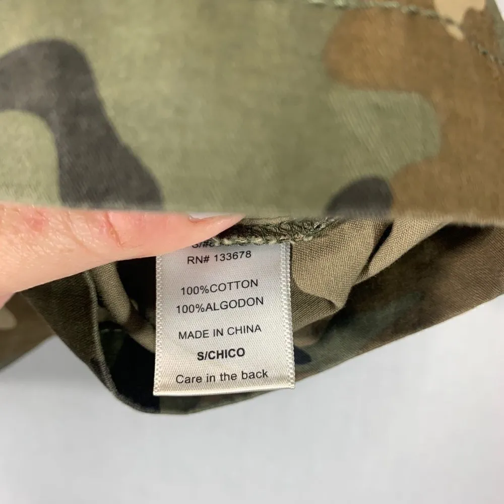 Love Tree Camouflage Utility Jacket Size Small - Image 8