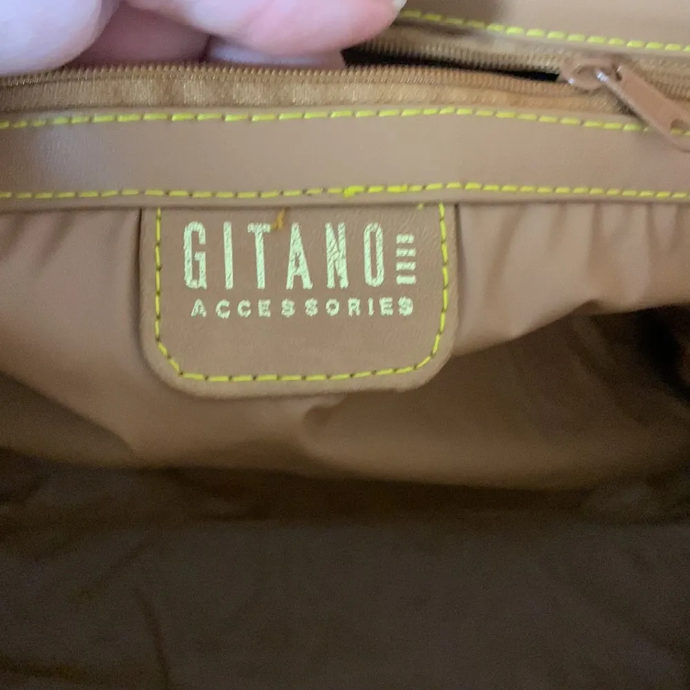 🚫SOLD🚫Vintage Gitano Map Print Doctor’s Bag Style Travel Bag Brown - Image 8