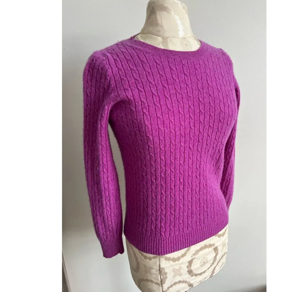 J Crew Wool Cashmere Blend Long Sleeve Sweater Medium - Image 2