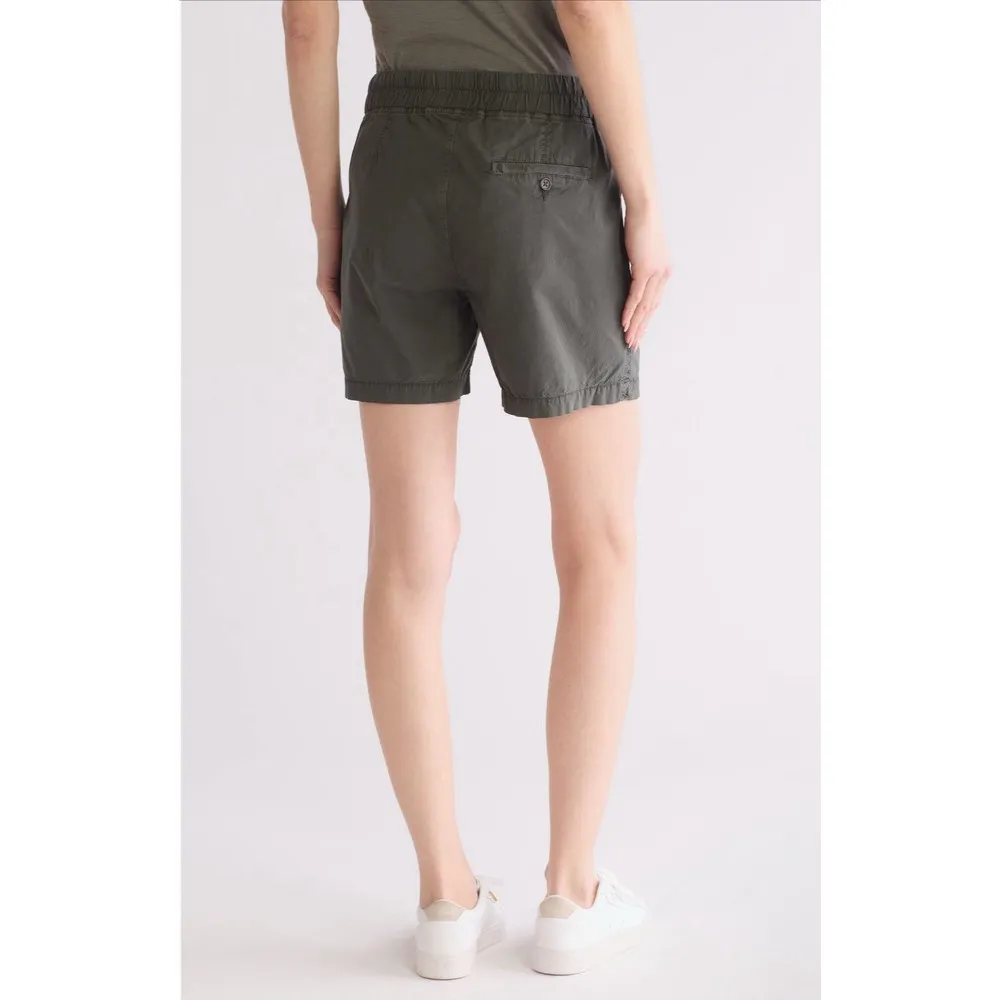 Standard James Perse Stretch‎ Cotton Poplin Shorts Size 1 Small Army Green - Image 2
