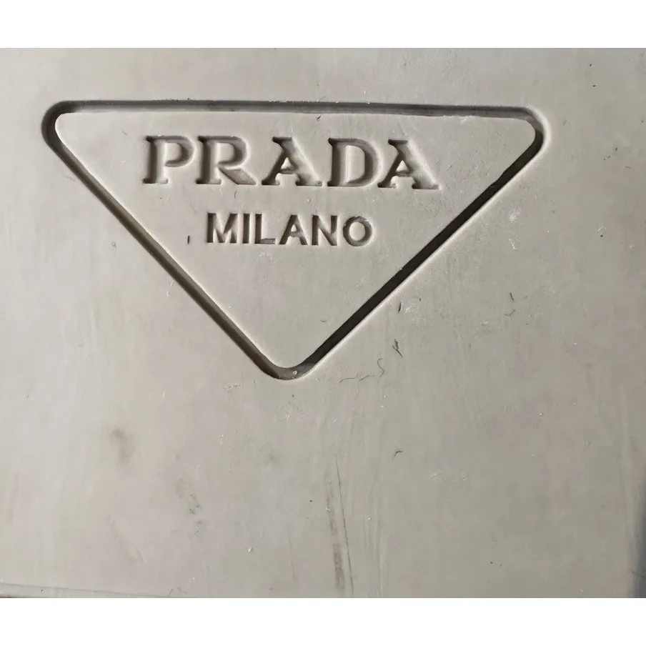 PRADA  Downtown Perforated White Leather Sneakers Women's 39/9 EUC 1E792M - Image 8