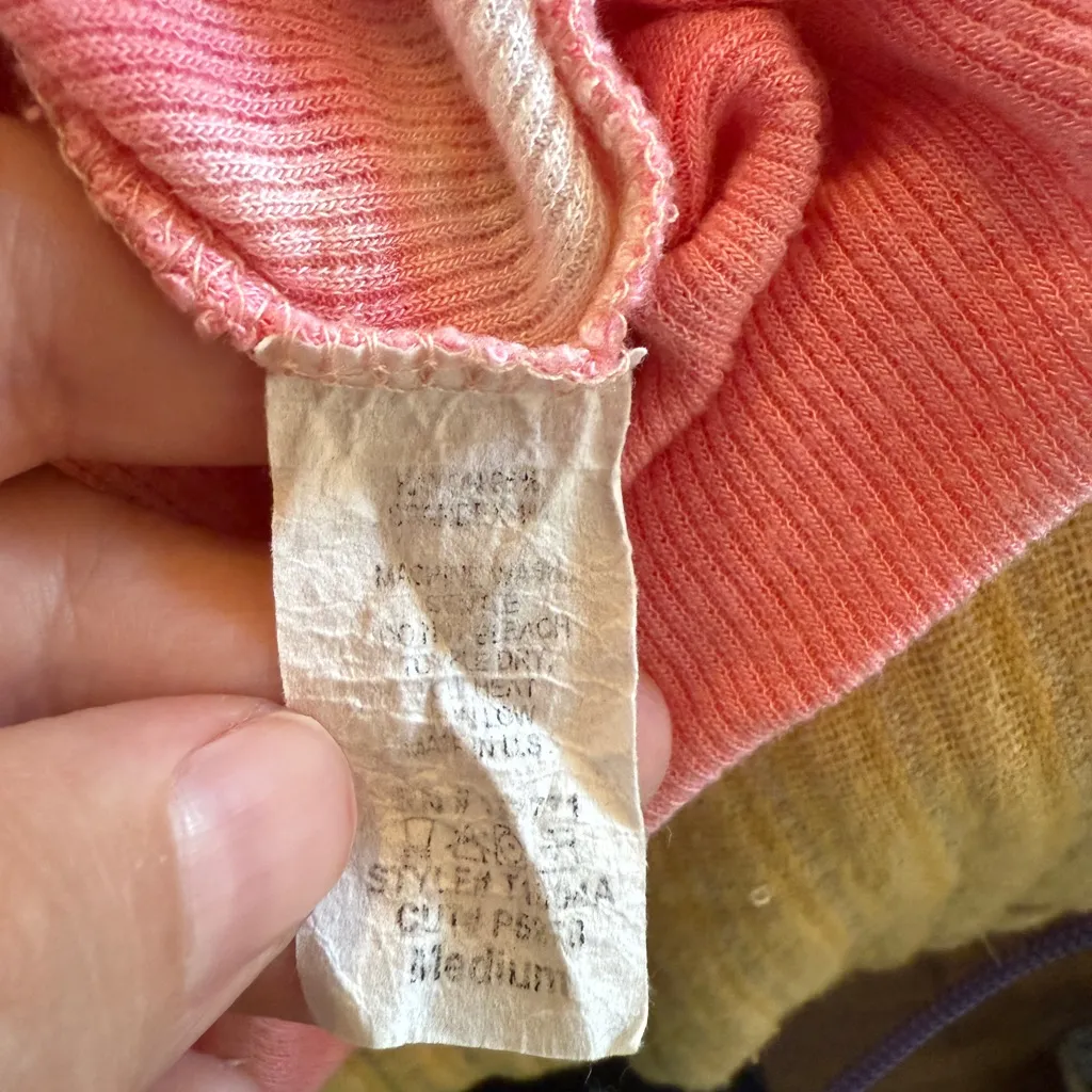 Hailey & Co Unique Ribbed Pink Tie-Dye Women's Top - Image 5