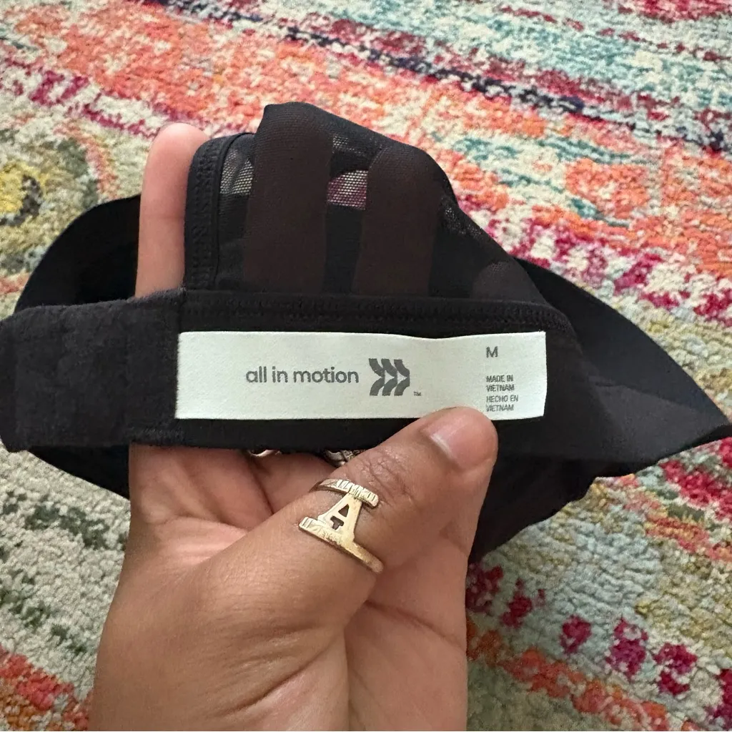 All in Motion Black Racerback Bra - Image 3