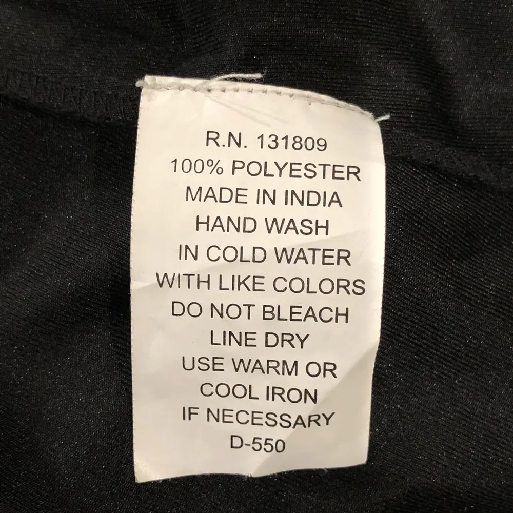 Black sheer blouse with Gold Sequins & Split Sleeves L - Image 8