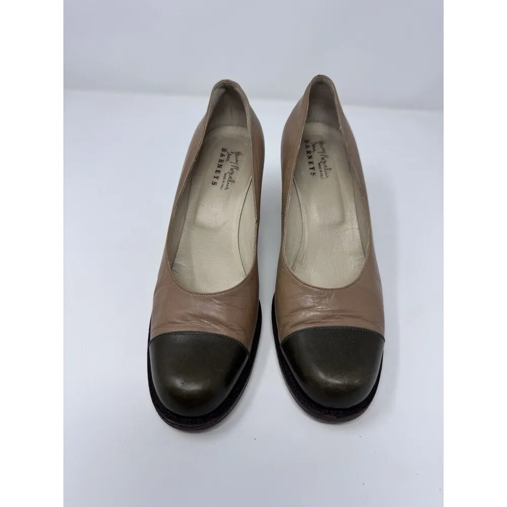 Henry Beguelin Barneys Brown Pumps Heels Made In Italy EUR 38.5 US 8-8.5 - Image 2