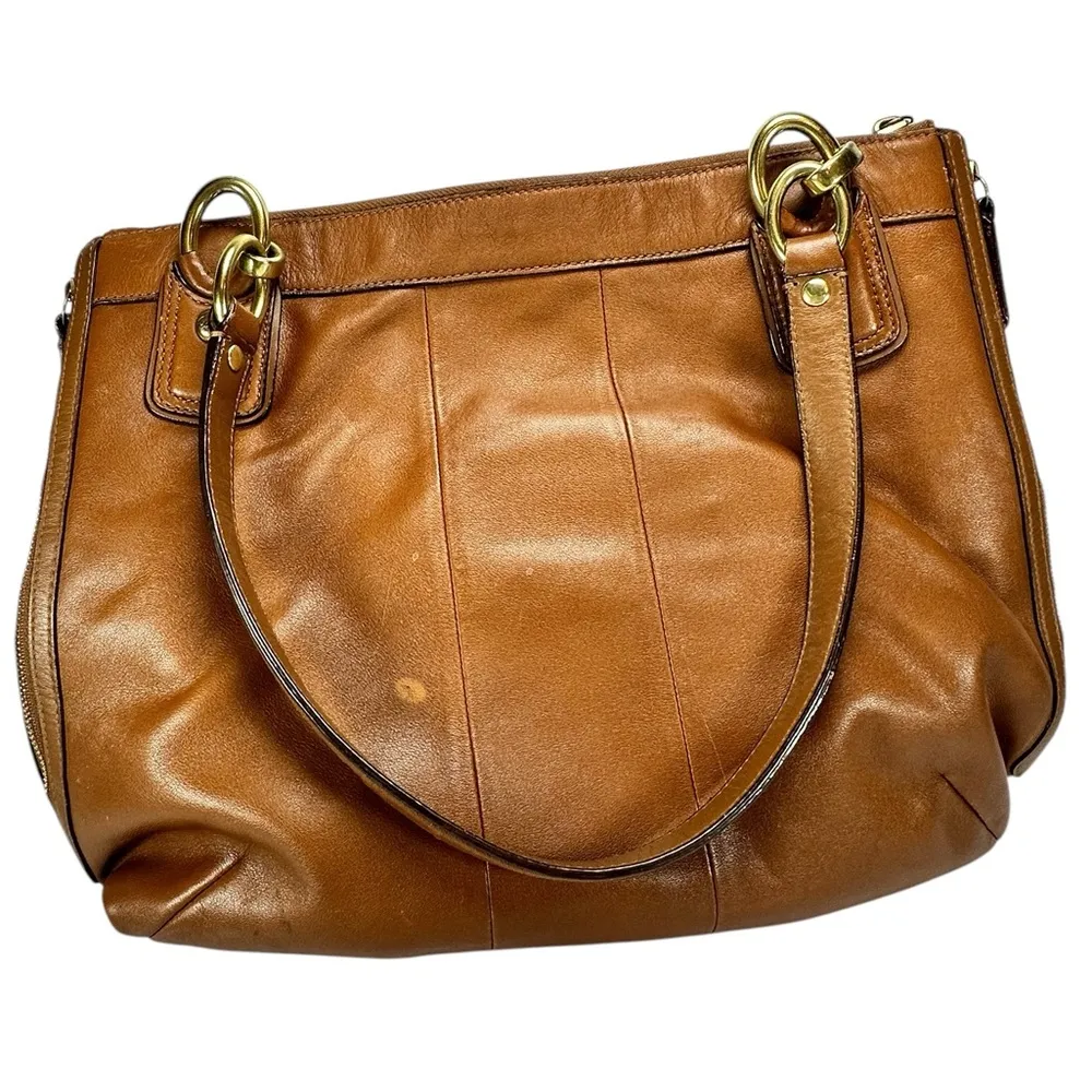 COACH BROWN PURSE #E1182-18298 10" STRAPS WITH STORAGE BAG - Image 2