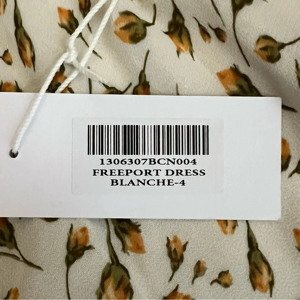 Reformation Women’s Freeport Dress in Blanche Floral One Sleeve Midi Dress NWT 4 - Image 10