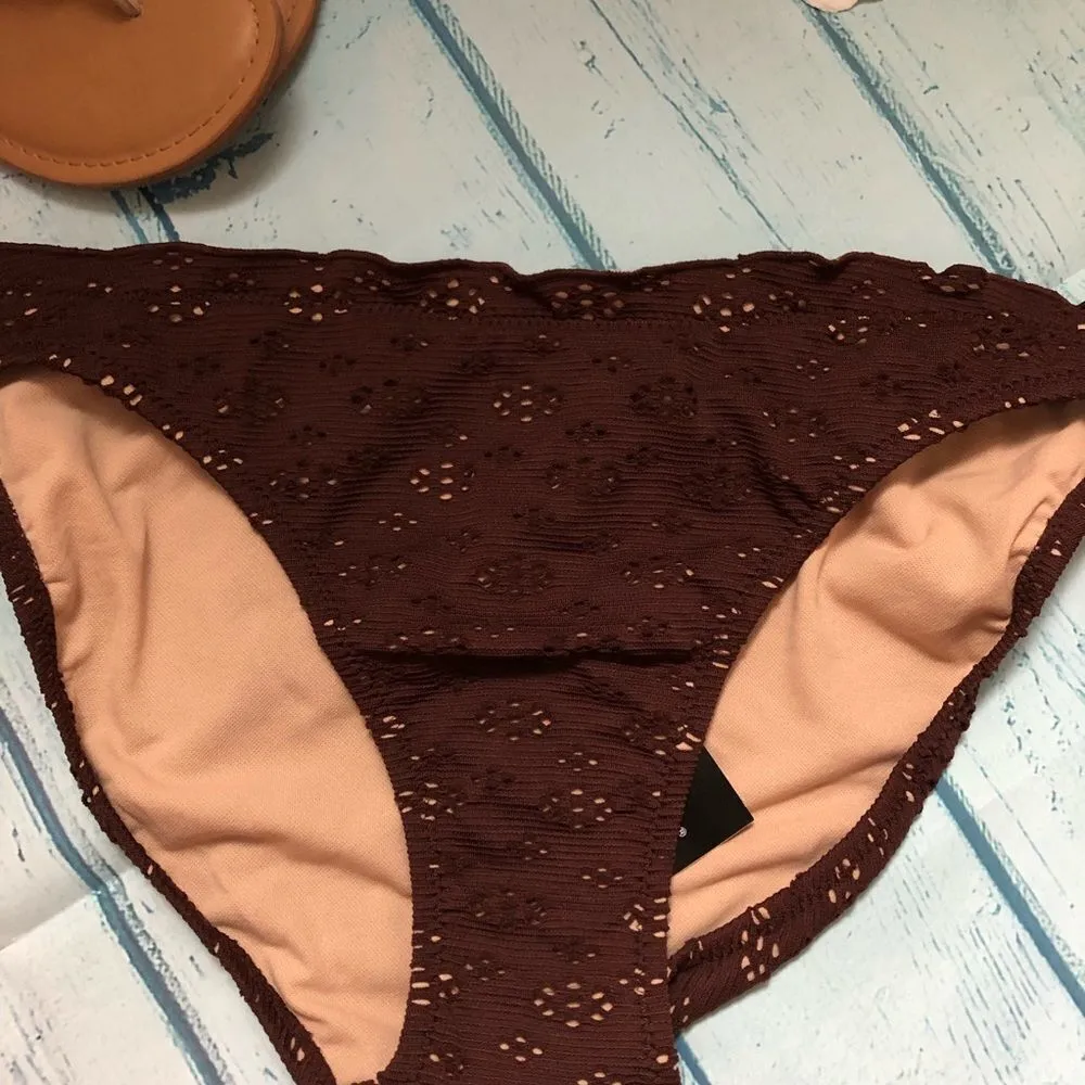 NEWPORT NEWS Crocheted Brown Bikini (NWT) - Image 2