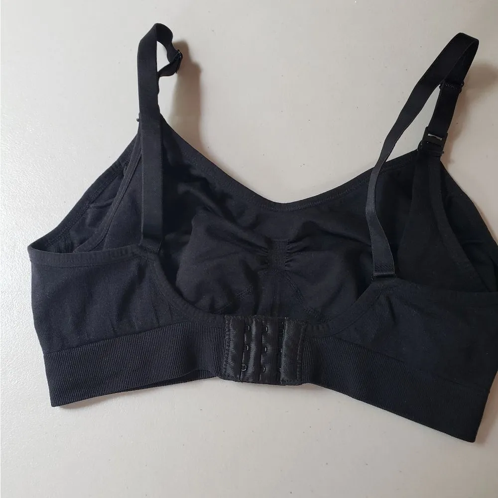Nursing Bra Black Comfort Bra Black Size L - Image 2