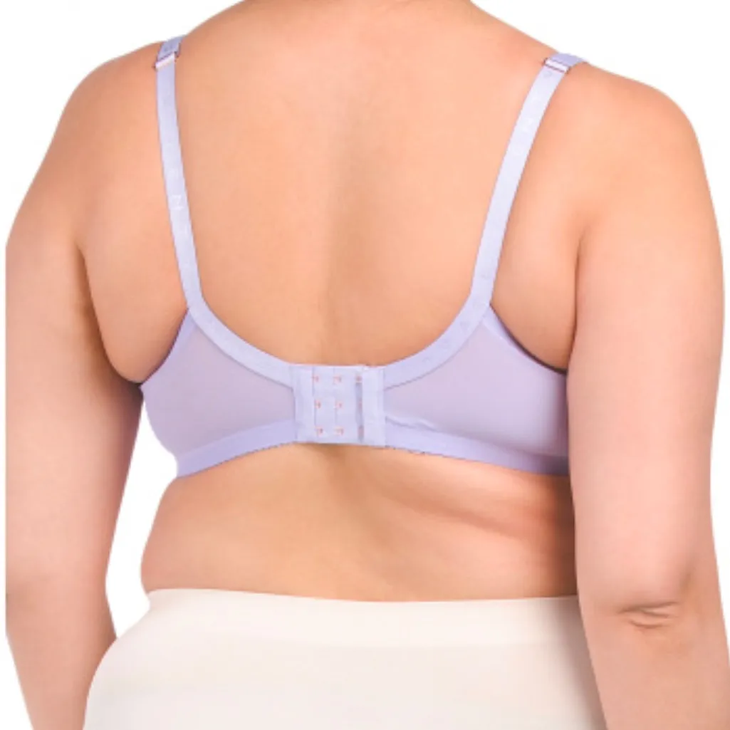 Savage x Fenty Flocked Logo Purple Lavender Unlined Bra - Current In-Store Style - Image 3