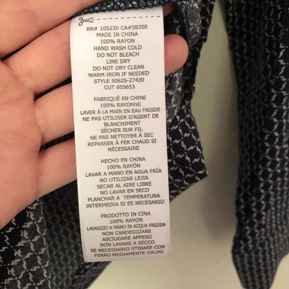 Soft Joie Anabella Long Sleeve Patterned Blouse XS - Image 4