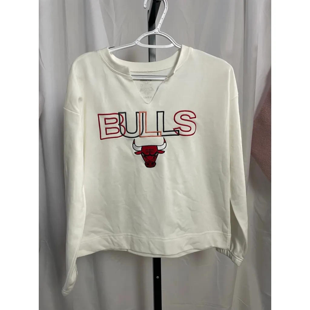 Women's Concepts Sport Bulls Sweatshirt S White Red - Image 2