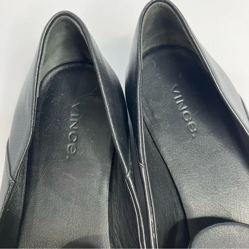 Vince Marley Loafer black‎ leather flats size 9 - Image 5