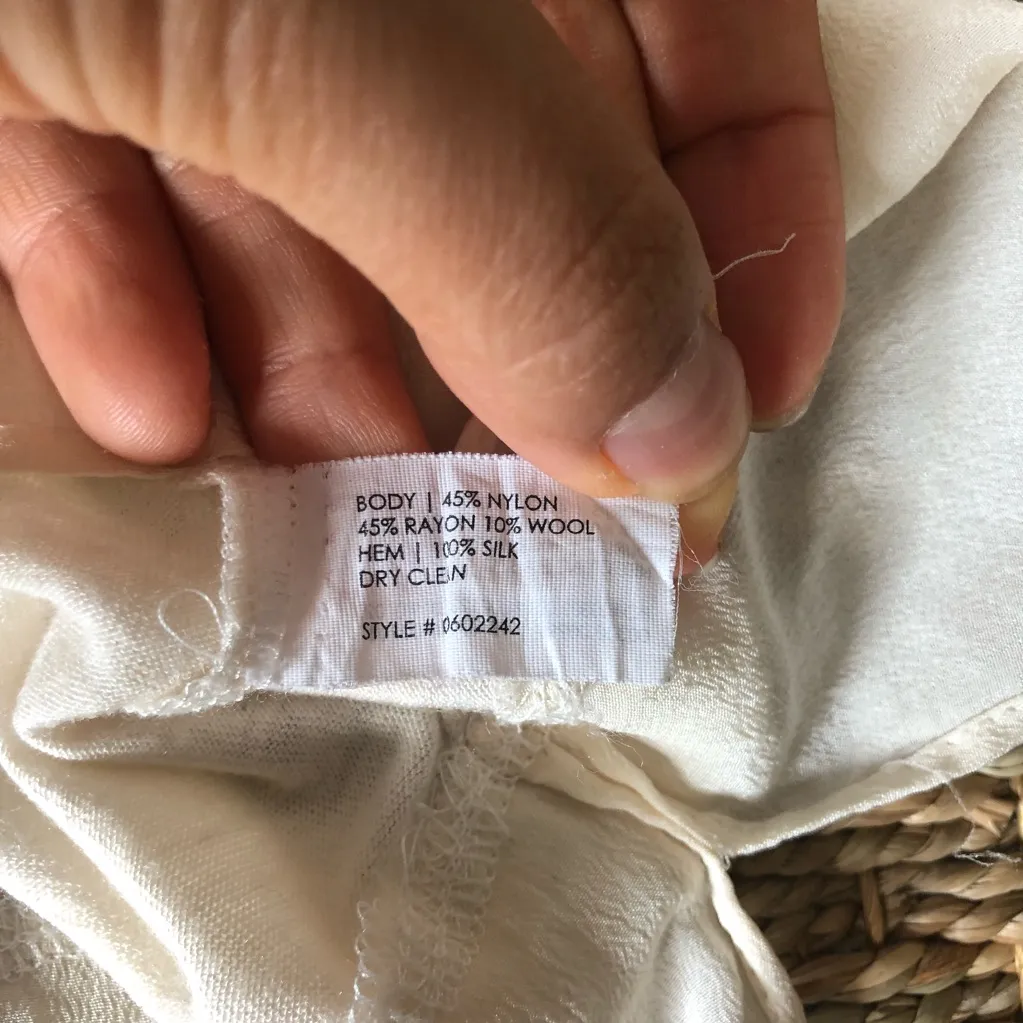 Club Monaco mixed media top - cream - Image 8