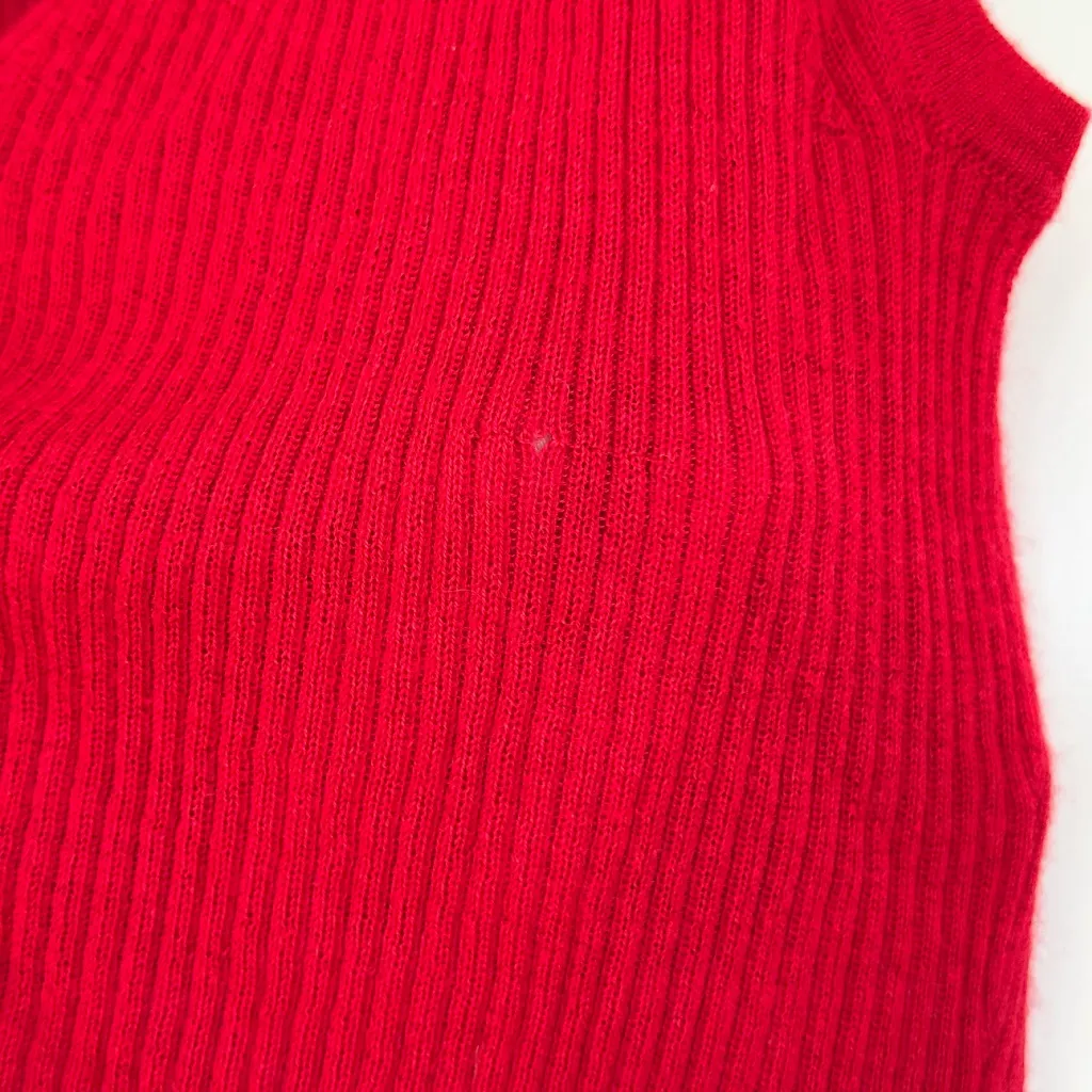J.Crew Cashmere Silk Blend Sweater Shell in Radiant Ruby, size XS - Image 6