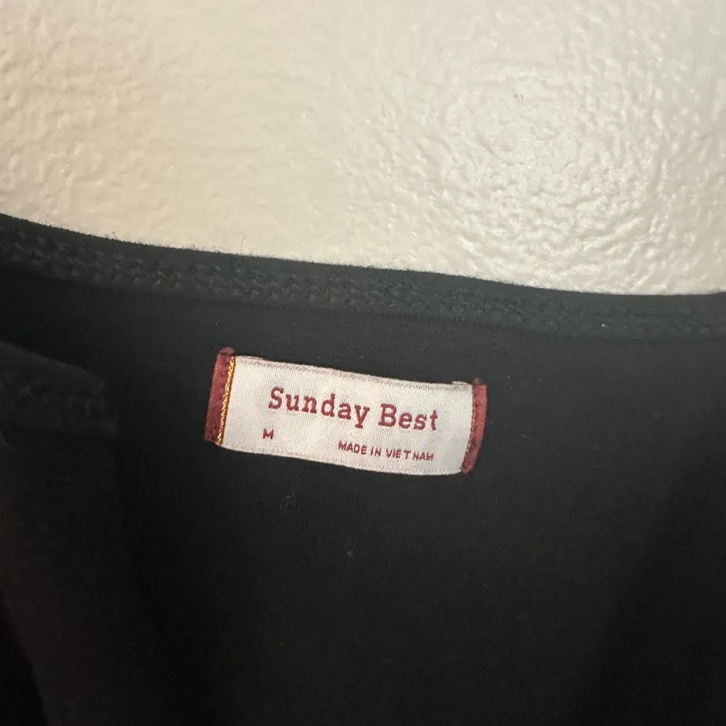 Aritizia Sunday Best Annie Black Contour Body Suit Size M - Image 5