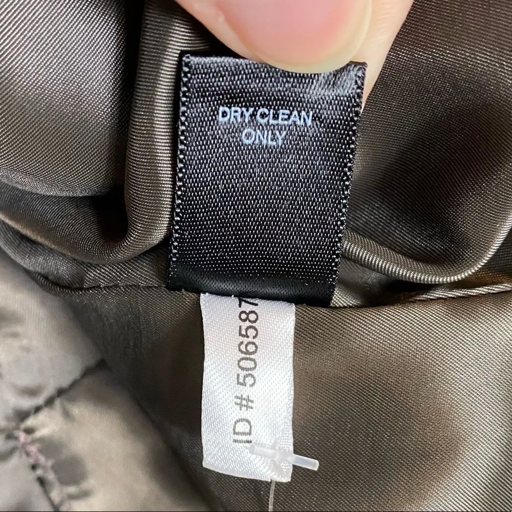 NWT Express Design Studio Brown Pinstriped Blazer Jacket - Image 5