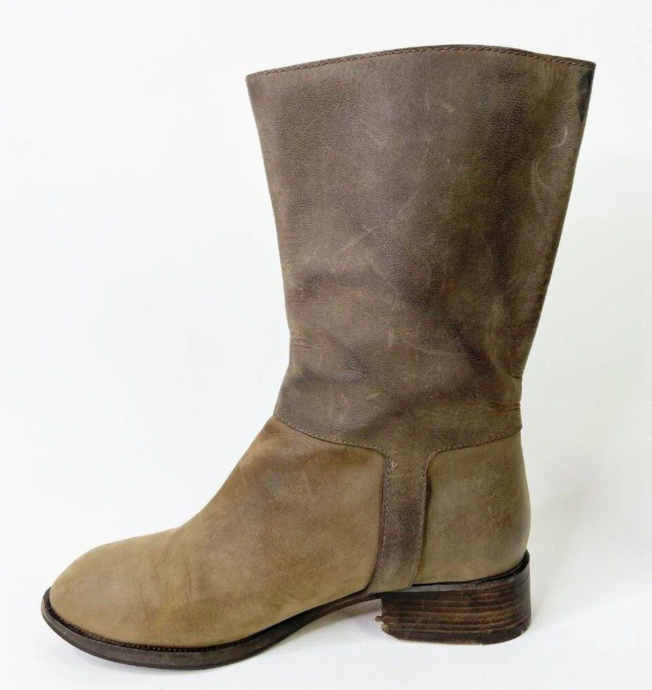 Cole Haan Air Leora Mid Calf Leather Buckle Boots 9.5 - Image 7