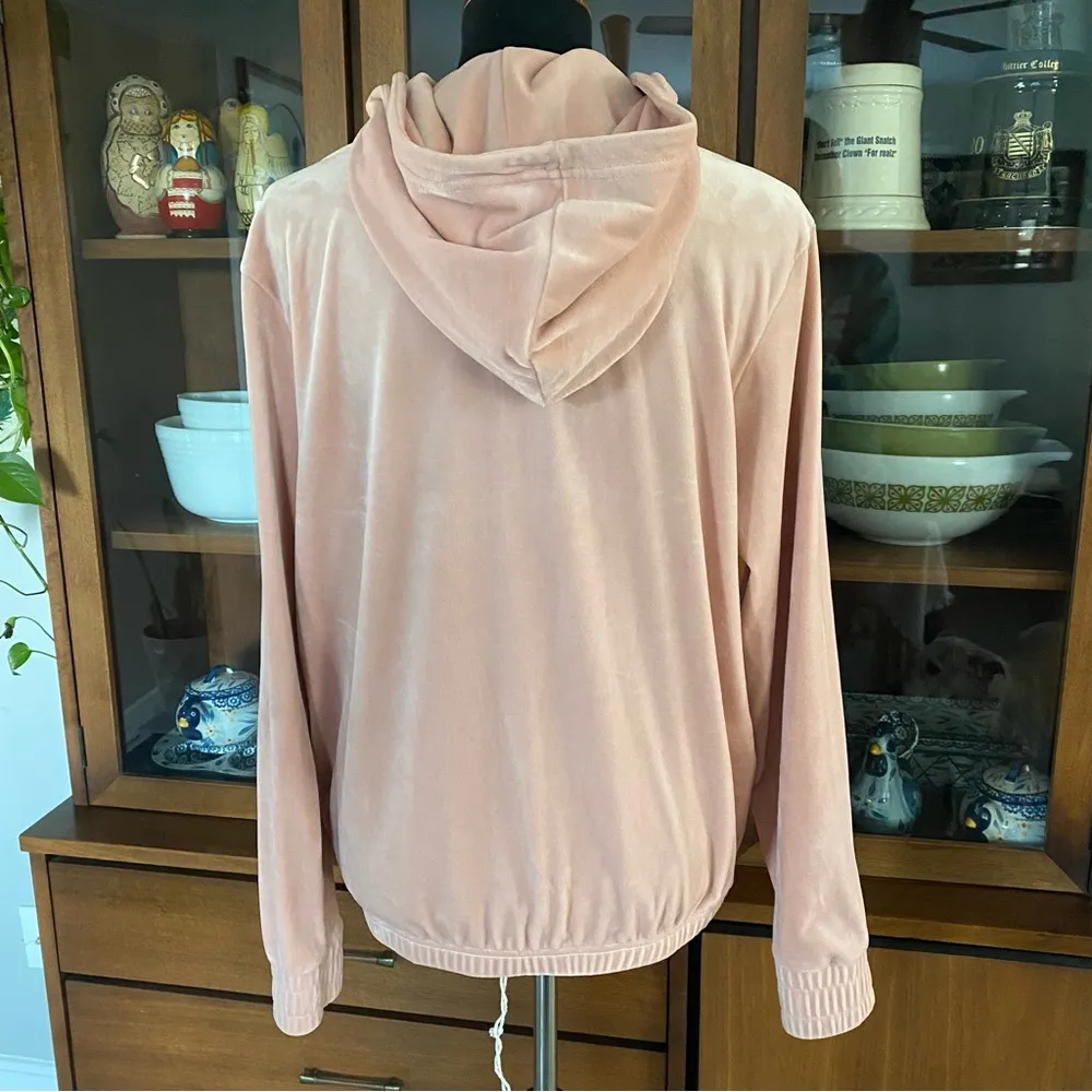 NWOT FILA Pink Velour 1/4 Zip Hoodie - Image 4