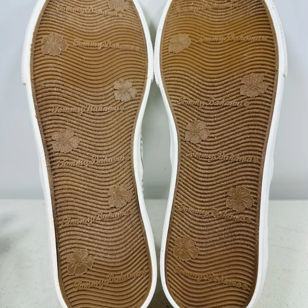 Tommy Bahama Women’s 6,5 Gray White Stripes Slip On Sneakers Shoes Loafers boat - Image 6