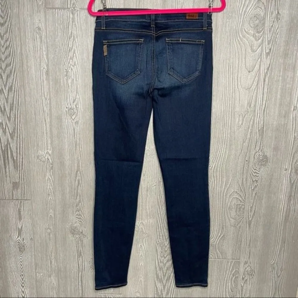 Paige dark wash blue skinny denim jeans size 29 - Image 4
