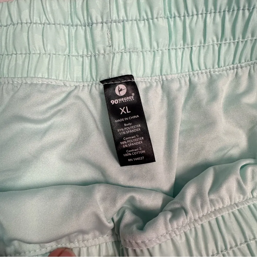 90 Degree By Reflex | Mint Green Athletic Shorts Blue Size XL - Image 3