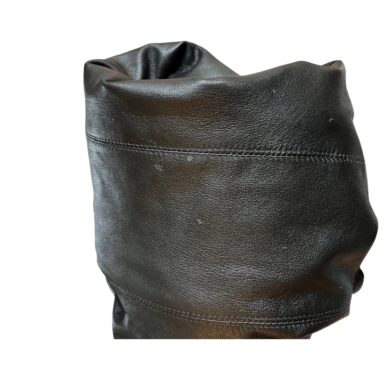 Vera Pelle Women's Black Leather Jacket Made in Italy Two Button Closure - Image 12