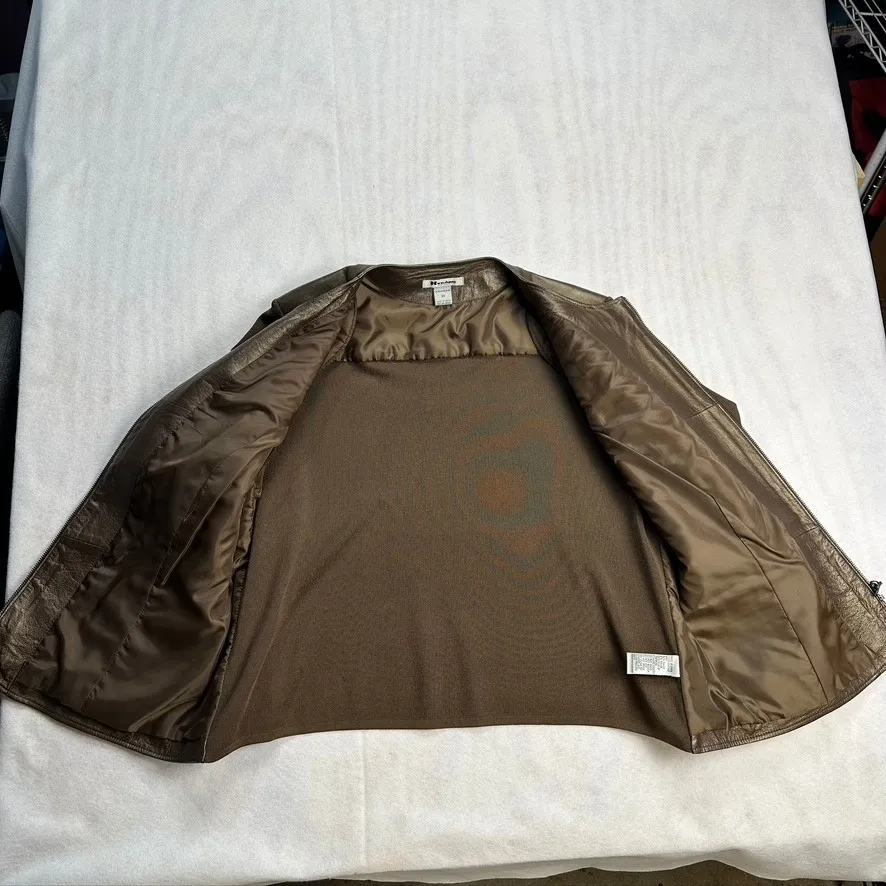 Nygard Collection Women 3X‎ Brown Leather Suede Geometric Jacket Size undefined - Image 5