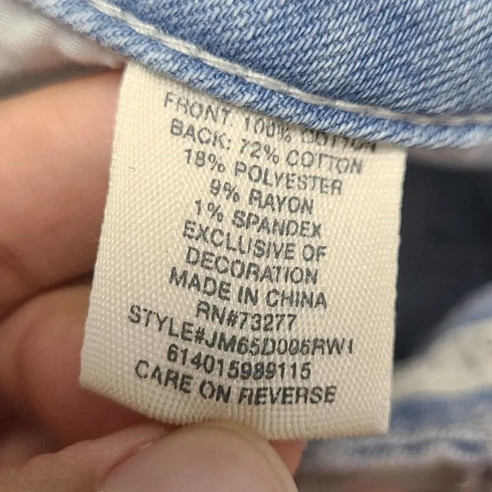 Mudd Tomboy Cropped Floral Distressed Jeans Size 15 - Image 9