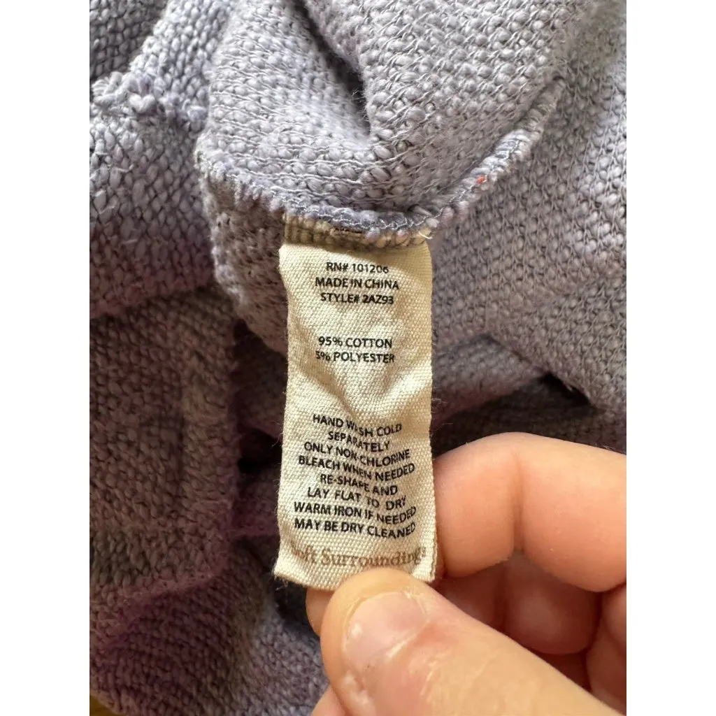 Soft Surroundings Breakwater Tunic Sweater Women Sz Medium Purple Knit Cowl Neck - Image 10