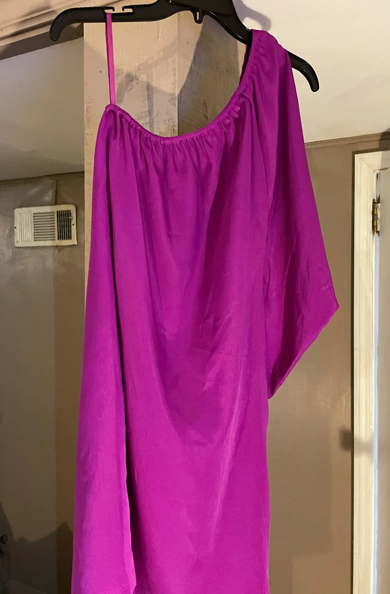 Purple One Shoulder Dress - Image 3