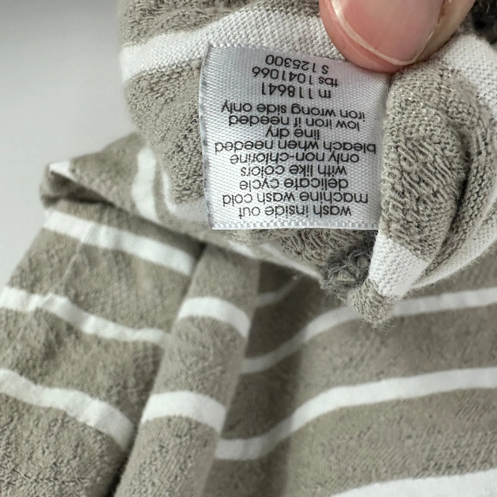 Lane Bryant Tank Top Plus 18 Beige White Stripe Sleeveless Casual Knit - Image 4