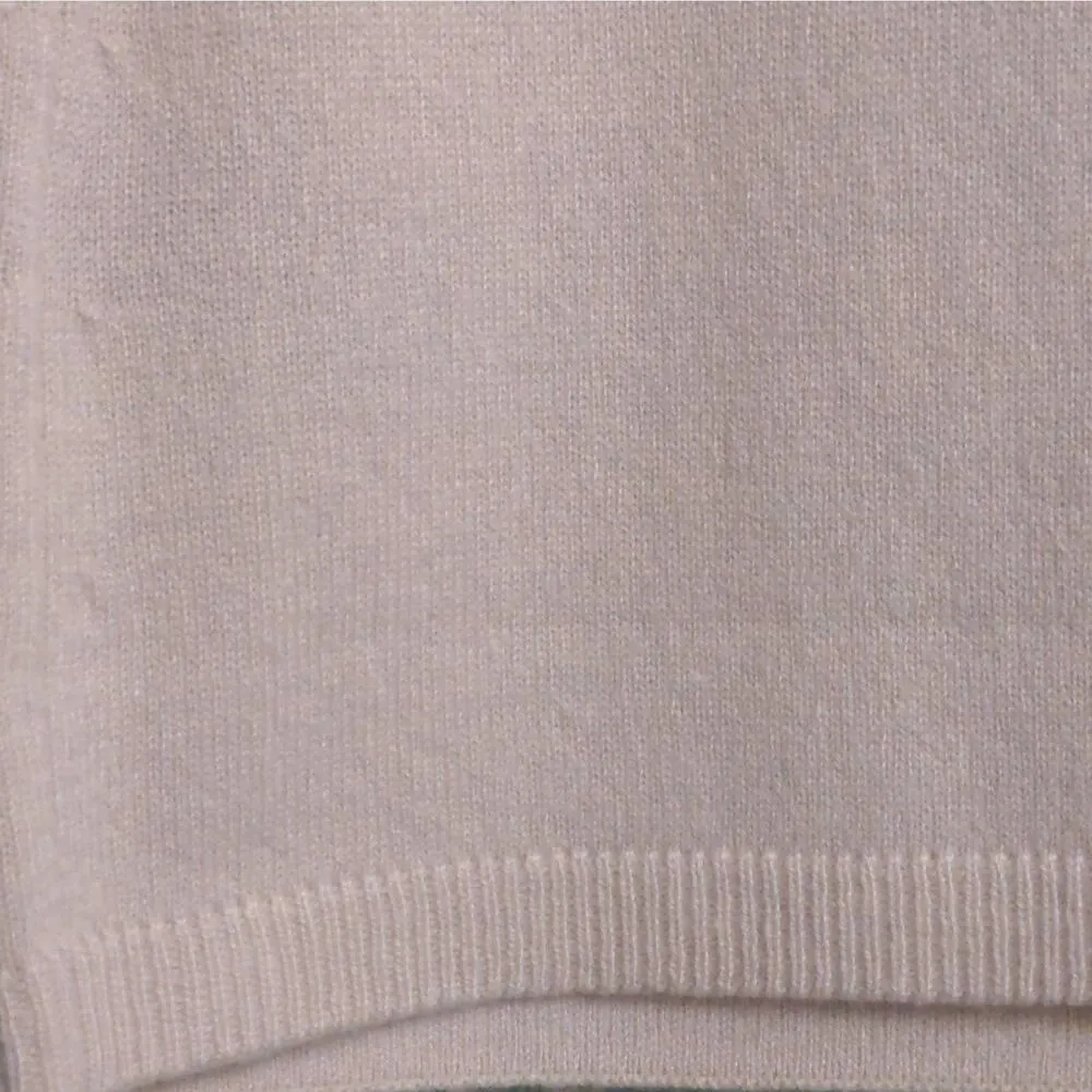 Lafayette 148 New York Womens Pullover Sweater Beige 100% Cashmere Sleeveless M - Image 3