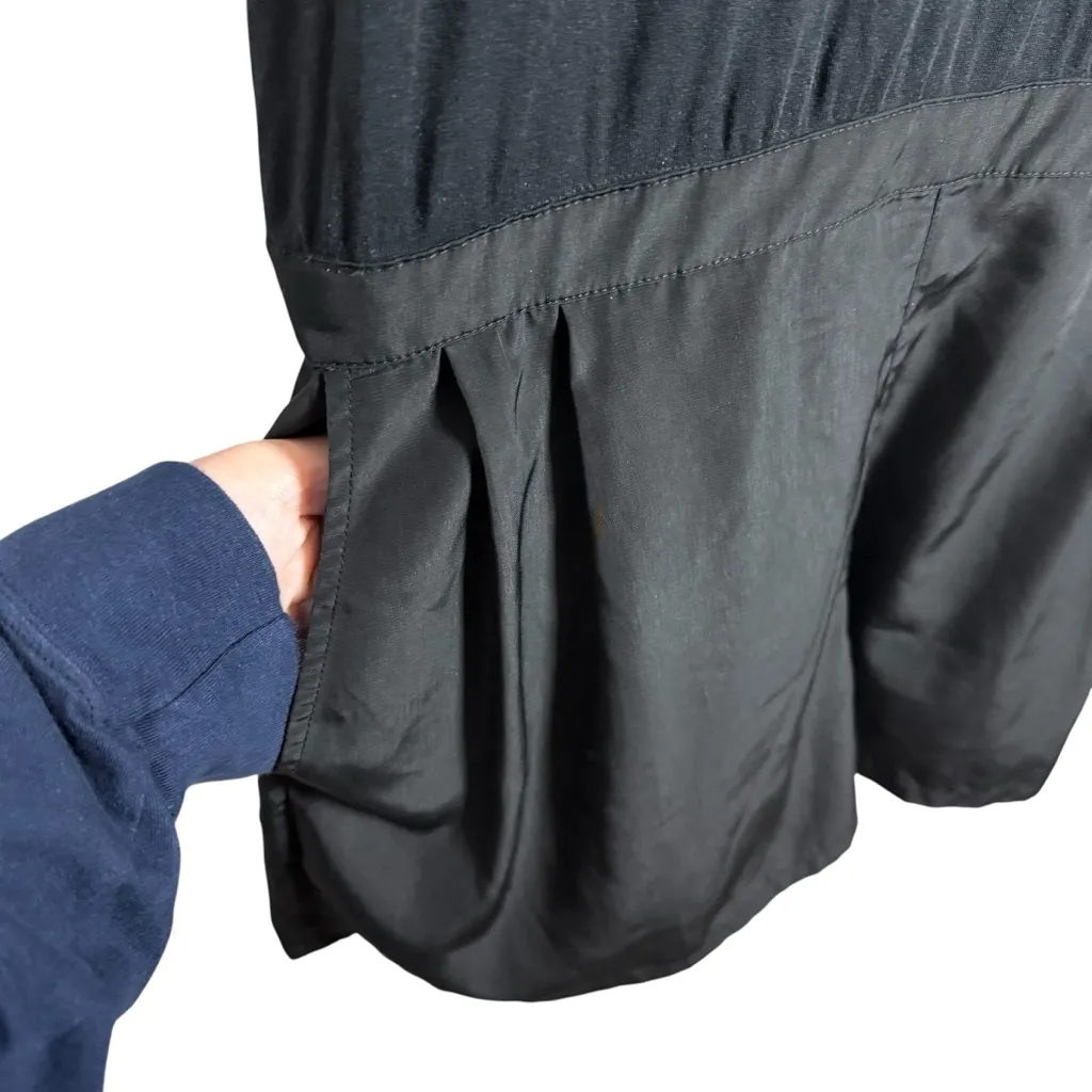 Halogen  Women’s Round Neck Short Sleeve Zip Back Romper Black Size S - Image 4