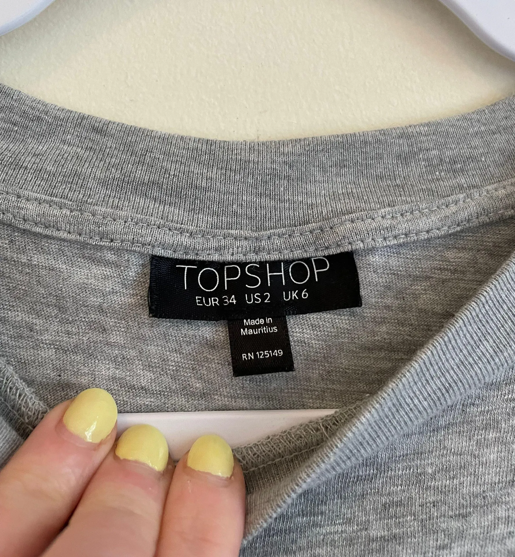 Topshop Grey Crop Top - Image 10