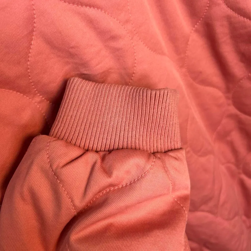 Universal Threads Universal Thread Quilted Coat Pink Coral Snap Zip Oversized XXL - Image 7