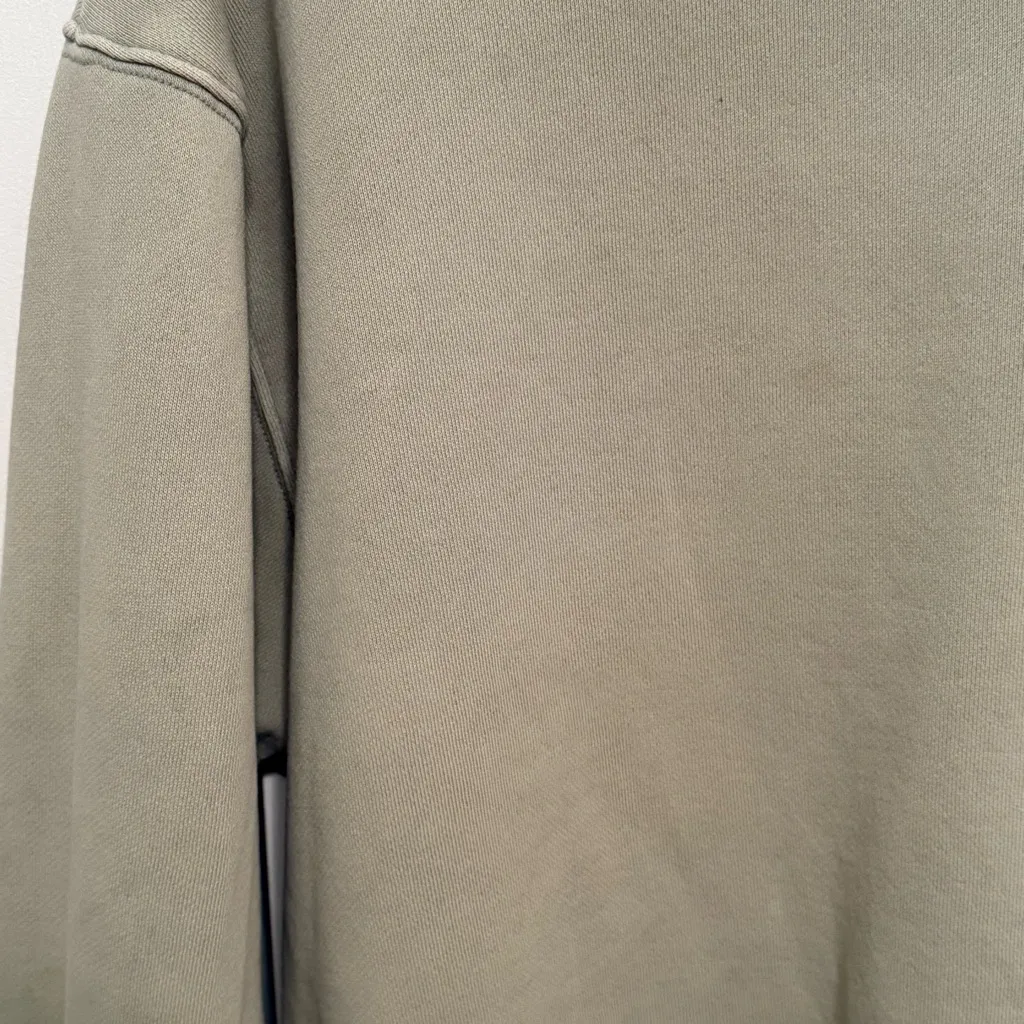 Aritzia TNA Cozy AF Fleece Crewneck in Sage - Image 4