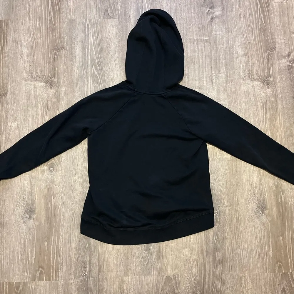 Under Armour Hoodie Women’s Medium Black Sweatshirt Sweater High Neck Flag USA - Image 9