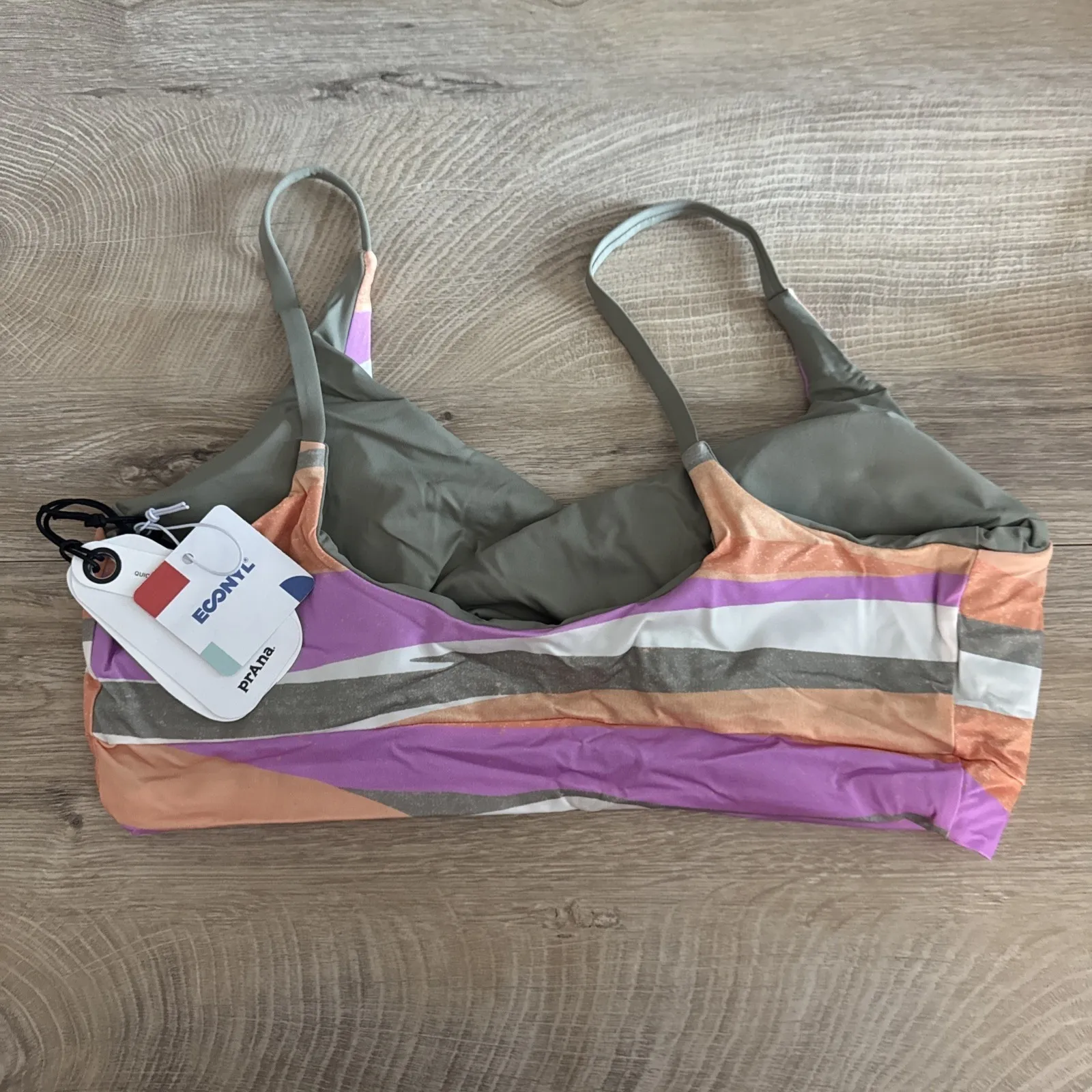 Prana‎ Willow Falls Reversible Top Waves Swim Vacation Poolside Orange Small - Image 6